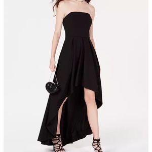 NWT black high-low cocktail dress, juniors sz 13